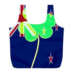 Irishshamrock New Zealand Ireland Funny St Patrick Flag Full Print Recycle Bags (l)  by yoursparklingshop