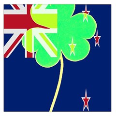 Irish Shamrock New Zealand Ireland Funny St  Patrick Flag Large Satin Scarf (square) by yoursparklingshop