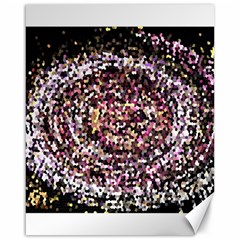 Mosaic Colorful Abstract Circular Canvas 16  X 20   by Amaryn4rt