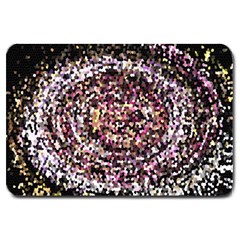 Mosaic Colorful Abstract Circular Large Doormat  by Amaryn4rt