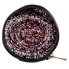 Mosaic Colorful Abstract Circular Mini Makeup Bags by Amaryn4rt