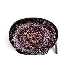 Mosaic Colorful Abstract Circular Accessory Pouches (small)  by Amaryn4rt