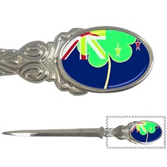 Irish Shamrock New Zealand Ireland Funny St Patrick Flag Letter Openers by yoursparklingshop