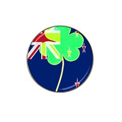 Irish Shamrock New Zealand Ireland Funny St Patrick Flag Hat Clip Ball Marker by yoursparklingshop