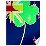 Irish Shamrock New Zealand Ireland Funny St Patrick Flag Canvas 36  x 48   35.26 x46.15  Canvas - 1