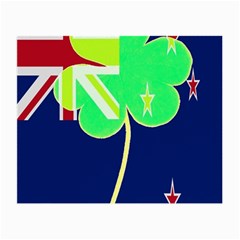 Irish Shamrock New Zealand Ireland Funny St Patrick Flag Small Glasses Cloth (2-side) by yoursparklingshop