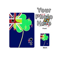 Irish Shamrock New Zealand Ireland Funny St Patrick Flag Playing Cards 54 (mini)  by yoursparklingshop