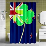 Irish Shamrock New Zealand Ireland Funny St Patrick Flag Shower Curtain 48  x 72  (Small)  Curtain(48  X 72 ) - 42.18 x64.8  Curtain(48  X 72 )