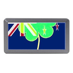 Irish Shamrock New Zealand Ireland Funny St Patrick Flag Memory Card Reader (mini) by yoursparklingshop