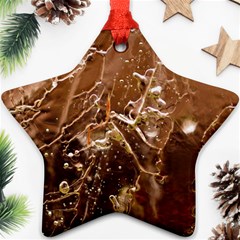 Ice Iced Structure Frozen Frost Ornament (star)  by Amaryn4rt