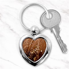 Ice Iced Structure Frozen Frost Key Chains (heart)  by Amaryn4rt