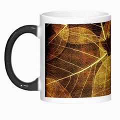 Leaves Autumn Texture Brown Morph Mugs by Amaryn4rt