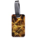 Leaves Autumn Texture Brown Luggage Tags (Two Sides) Front