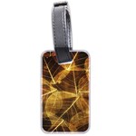 Leaves Autumn Texture Brown Luggage Tags (Two Sides) Back