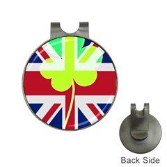 Irish British Shamrock United Kingdom Ireland Funny St  Patrick Flag Hat Clips With Golf Markers by yoursparklingshop