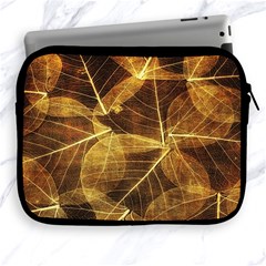 Leaves Autumn Texture Brown Apple Ipad 2/3/4 Zipper Cases by Amaryn4rt