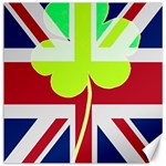 Irish British Shamrock United Kingdom Ireland Funny St. Patrick Flag Canvas 20  x 20   19 x19.27  Canvas - 1