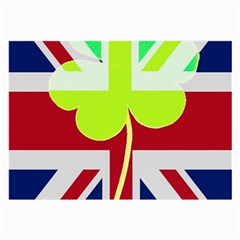 Irish British Shamrock United Kingdom Ireland Funny St  Patrick Flag Large Glasses Cloth by yoursparklingshop