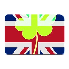 Irish British Shamrock United Kingdom Ireland Funny St  Patrick Flag Plate Mats by yoursparklingshop