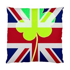 Irish British Shamrock United Kingdom Ireland Funny St  Patrick Flag Standard Cushion Case (one Side) by yoursparklingshop