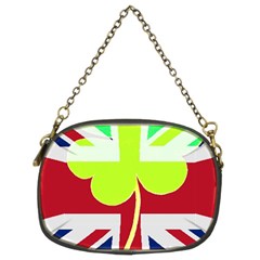 Irish British Shamrock United Kingdom Ireland Funny St  Patrick Flag Chain Purses (two Sides)  by yoursparklingshop