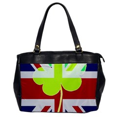 Irish British Shamrock United Kingdom Ireland Funny St  Patrick Flag Office Handbags by yoursparklingshop