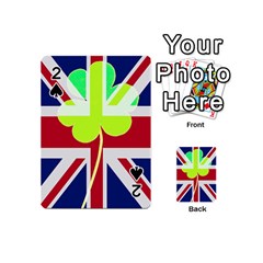 Irish British Shamrock United Kingdom Ireland Funny St  Patrick Flag Playing Cards 54 (mini)  by yoursparklingshop