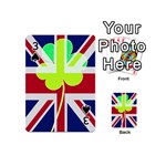 Irish British Shamrock United Kingdom Ireland Funny St. Patrick Flag Playing Cards 54 (Mini)  Front - Spade3