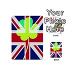 Irish British Shamrock United Kingdom Ireland Funny St. Patrick Flag Playing Cards 54 (Mini)  Back