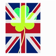 Irish British Shamrock United Kingdom Ireland Funny St  Patrick Flag Small Garden Flag (two Sides) by yoursparklingshop