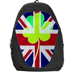 Irish British Shamrock United Kingdom Ireland Funny St  Patrick Flag Backpack Bag by yoursparklingshop