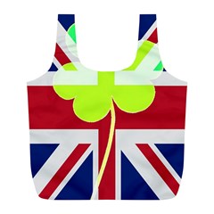 Irish British Shamrock United Kingdom Ireland Funny St  Patrick Flag Full Print Recycle Bags (l)  by yoursparklingshop