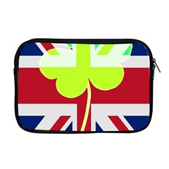 Irish British Shamrock United Kingdom Ireland Funny St  Patrick Flag Apple Macbook Pro 17  Zipper Case by yoursparklingshop