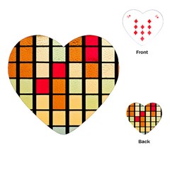 Mozaico Colors Glass Church Color Playing Cards (heart)  by Amaryn4rt