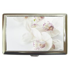 Orchids Flowers White Background Cigarette Money Cases by Amaryn4rt