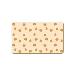 Pattern Gingerbread Star Magnet (name Card) by Amaryn4rt