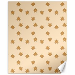 Pattern Gingerbread Star Canvas 11  X 14   by Amaryn4rt