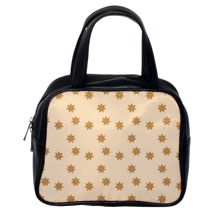 Pattern Gingerbread Star Classic Handbags (One Side)