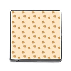 Pattern Gingerbread Star Memory Card Reader (square) by Amaryn4rt