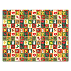 Pattern Christmas Patterns Rectangular Jigsaw Puzzl by Amaryn4rt