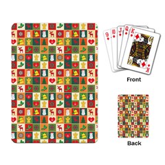 Pattern Christmas Patterns Playing Card by Amaryn4rt