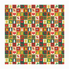 Pattern Christmas Patterns Medium Glasses Cloth (2-side) by Amaryn4rt