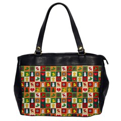 Pattern Christmas Patterns Office Handbags by Amaryn4rt