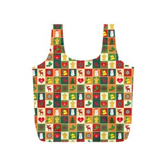 Pattern Christmas Patterns Full Print Recycle Bags (s)  by Amaryn4rt