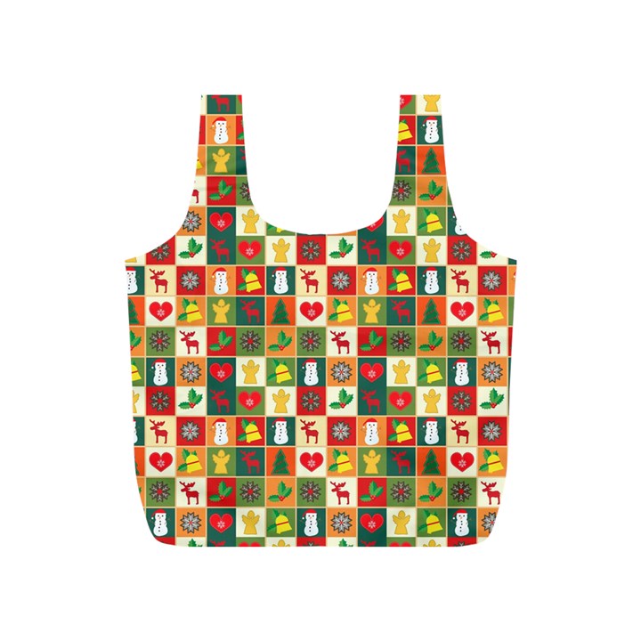 Pattern Christmas Patterns Full Print Recycle Bags (S) 