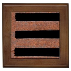 Stainless Rust Texture Background Framed Tiles by Amaryn4rt