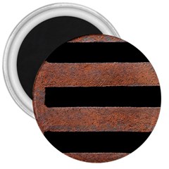 Stainless Rust Texture Background 3  Magnets by Amaryn4rt