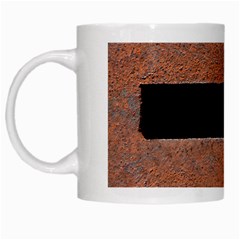 Stainless Rust Texture Background White Mugs by Amaryn4rt