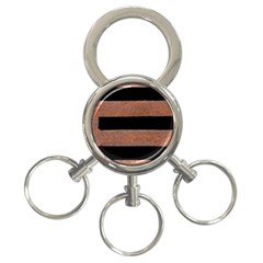 Stainless Rust Texture Background 3-ring Key Chains by Amaryn4rt