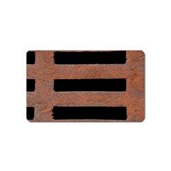 Stainless Rust Texture Background Magnet (name Card) by Amaryn4rt